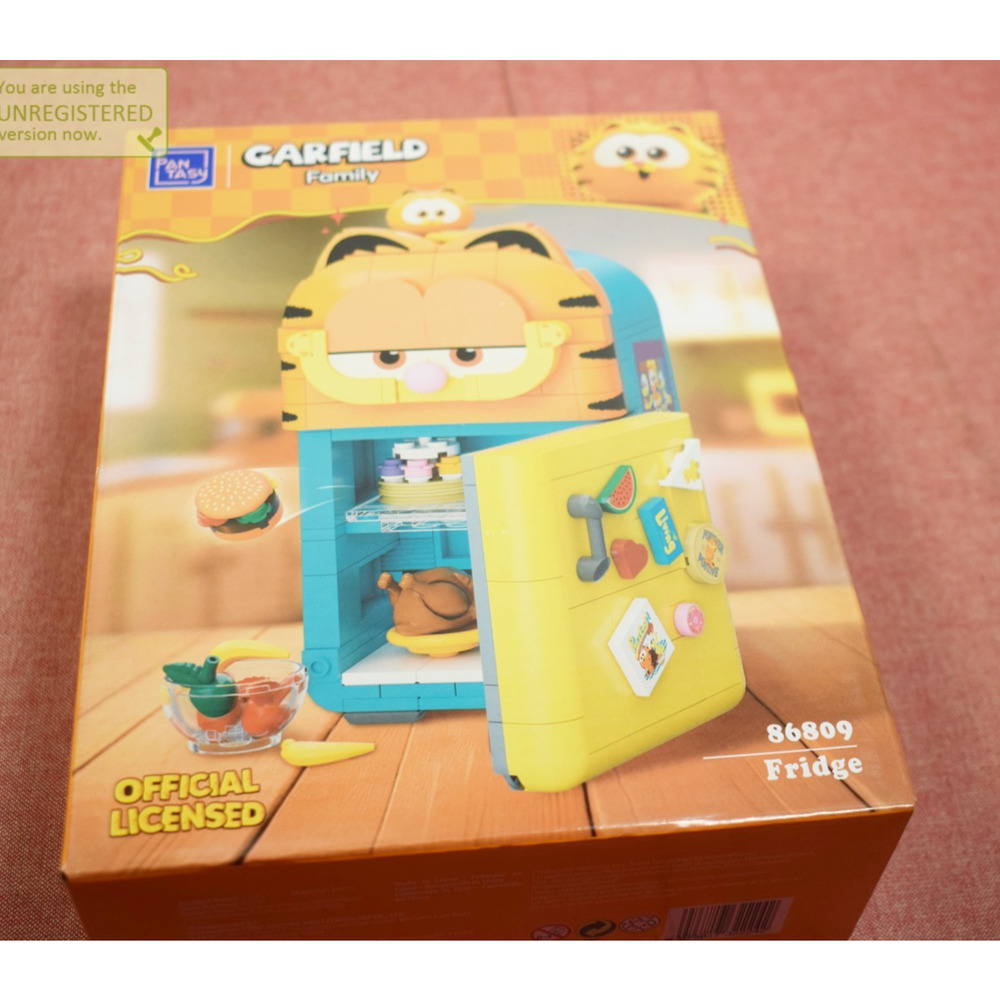 Pantasy Garfield Family Garfield Fridge Buildable Brick Block Set 86809